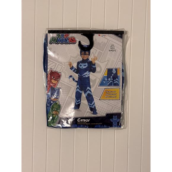 PJ Masks Catboy Child Costume – Size Small (2-4T) Full Jumpsuit & Mask - Picture 3 of 5